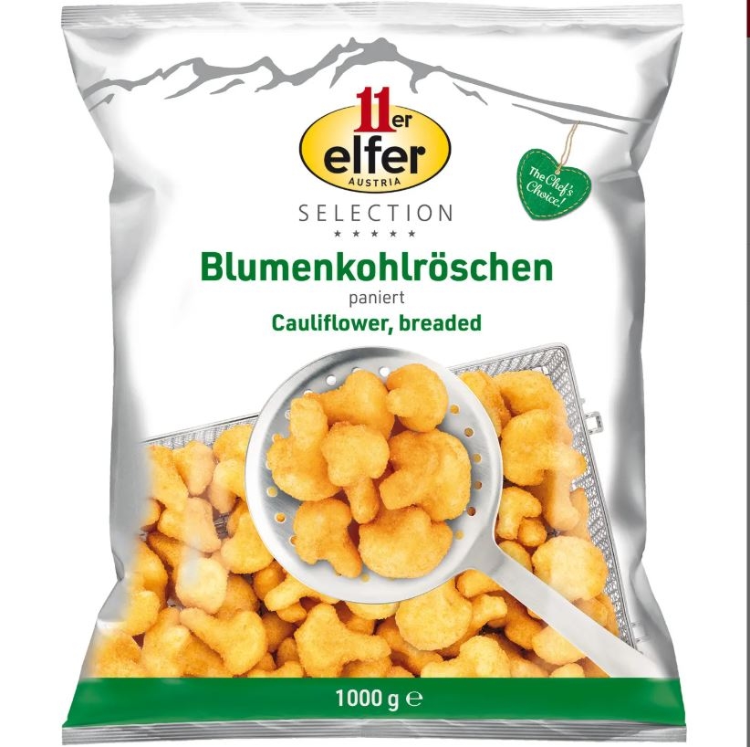 TK - Karfiol Paniert 11er (1 kg/Sack)