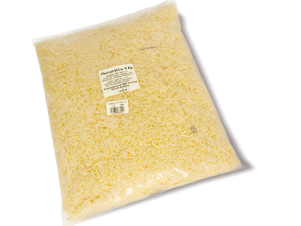 Mozzarella Gerieben BLAU (40% Fett, 2 kg/Sack)