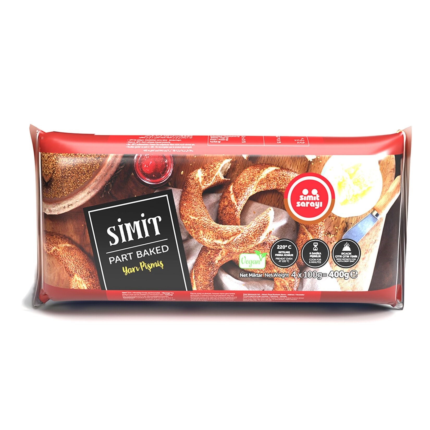 Simit Sarayi Sesamring 400gr (1x4stk/pack)