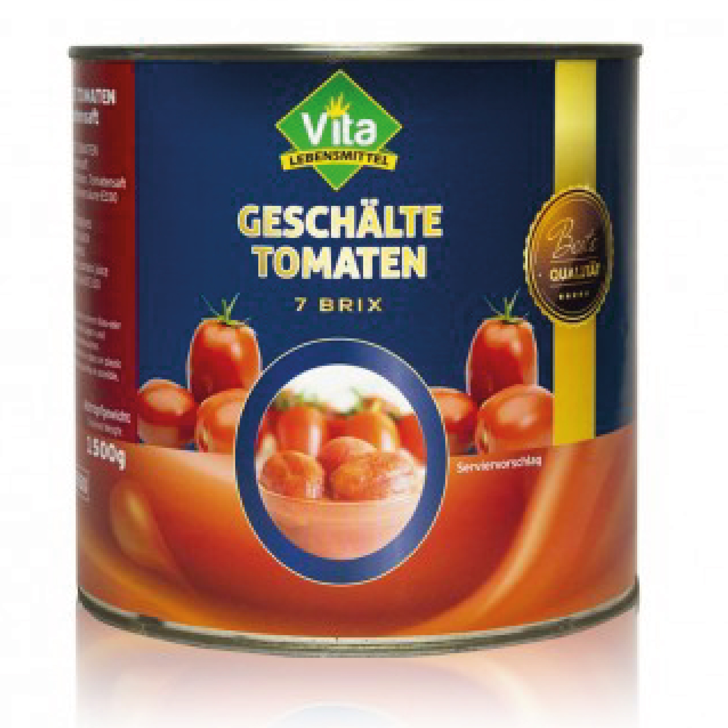 "VITA" Tomaten Geschält (2500gr/dose, 7 Brix)