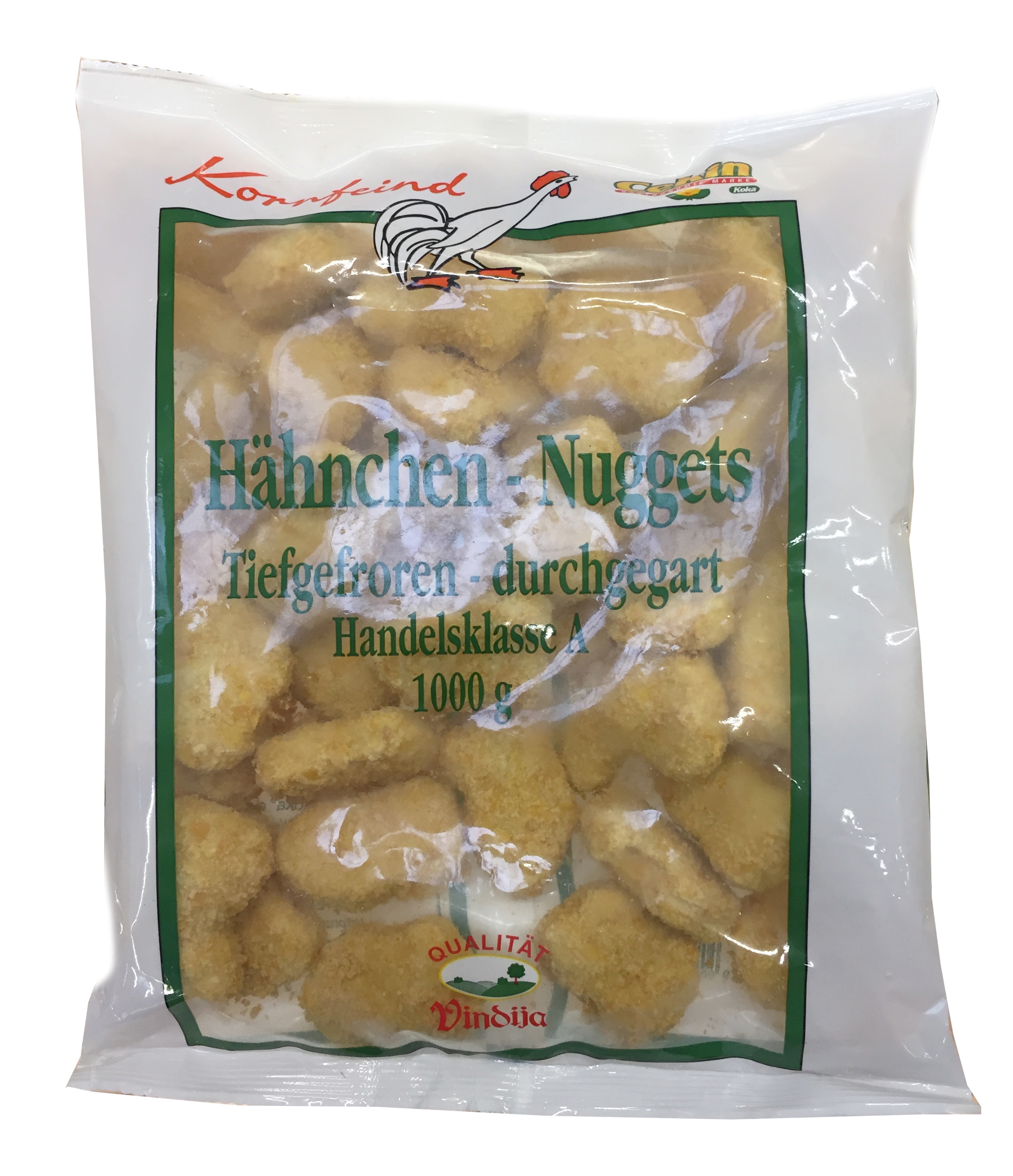 TK - "Kornfeind" Hühner Nuggets (1 kg/Sack, 10/#)