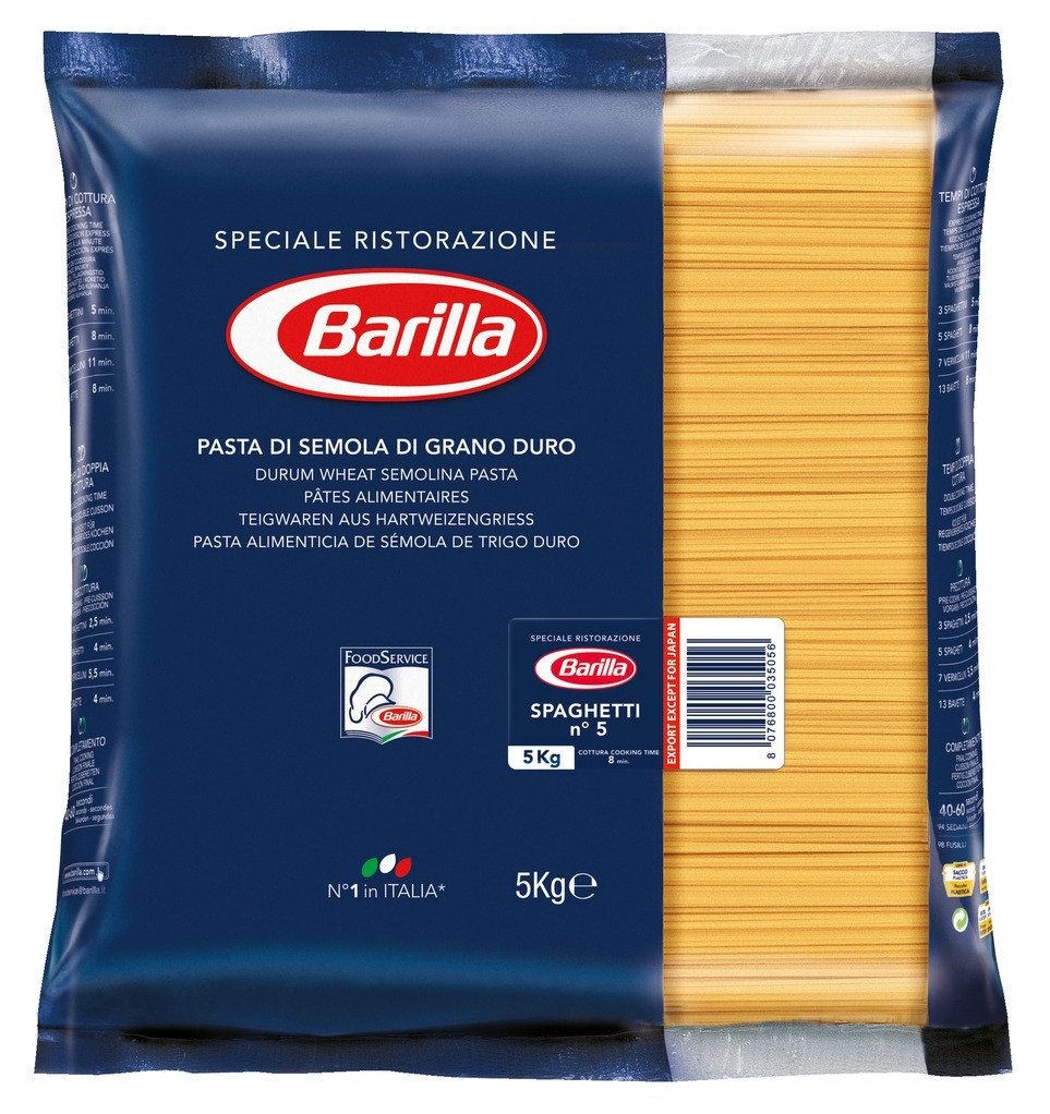 "Barilla" Nr. 5 Spaghetti (5 kg/Pack, 3/#)