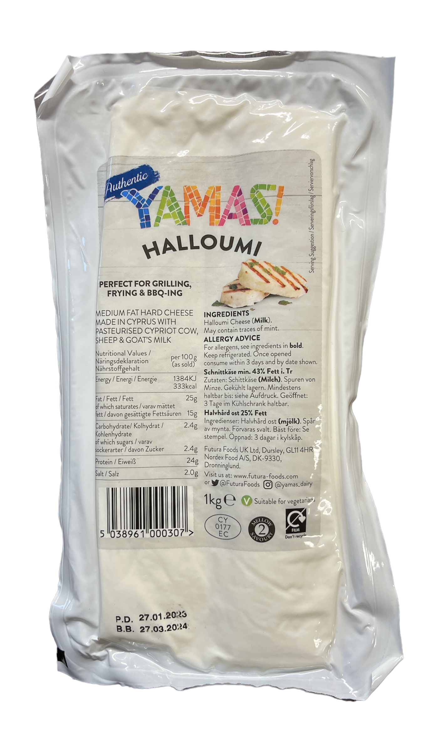 "Yamas" Halloumi Grillkäse (1kg/Pack)