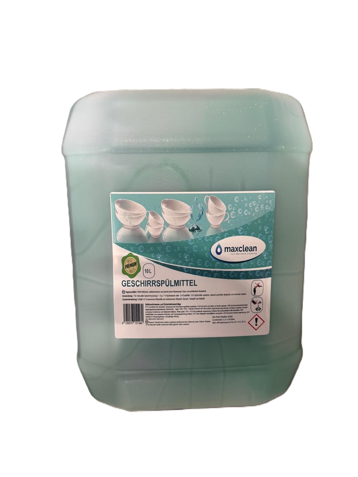 "Maxclean"Geschirrspülmittel Premium (10lt/Kan.)