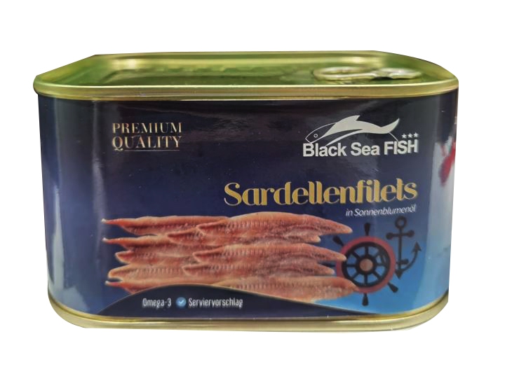"Black Sea" Sardellenfilets (600gr/dose ,12/#)