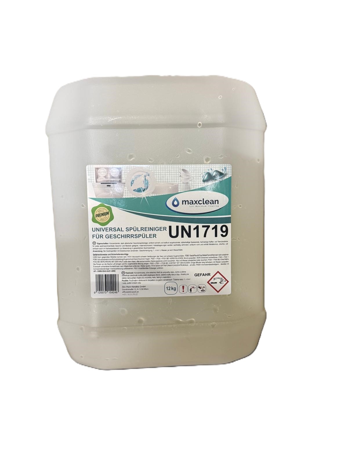 "Maxclean"Premium Spülreiniger f. Masch.(12l/Kan.)