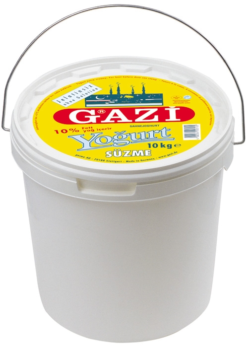 "Gazi" Süzme Jogurt 10% (10 kg/Kübel)