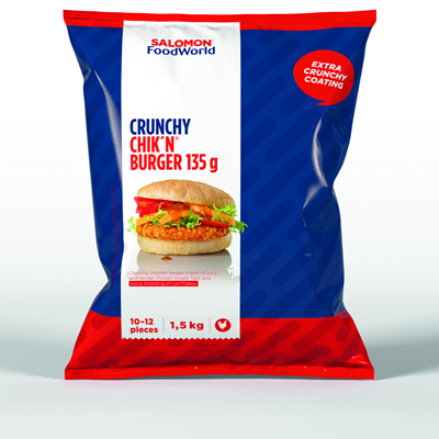 TK - Crunchy Chik`n Burger 135gr (1,5kg/Sack, 4#)