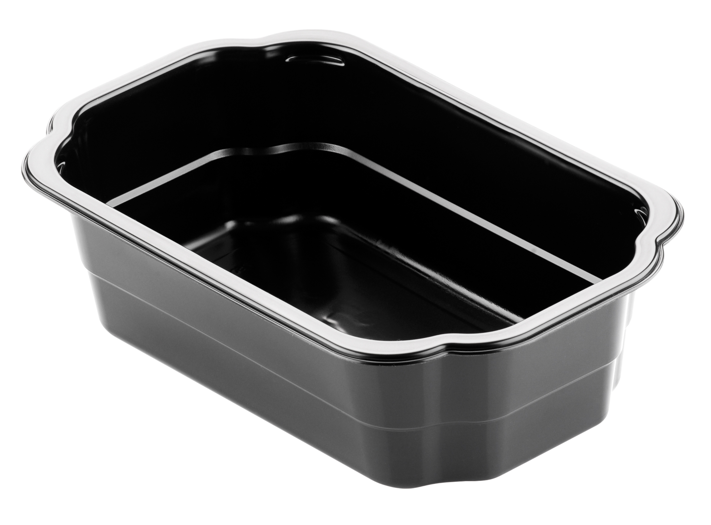 "Duni" Schalen. 250x159x70mm. 1750ml, schw.