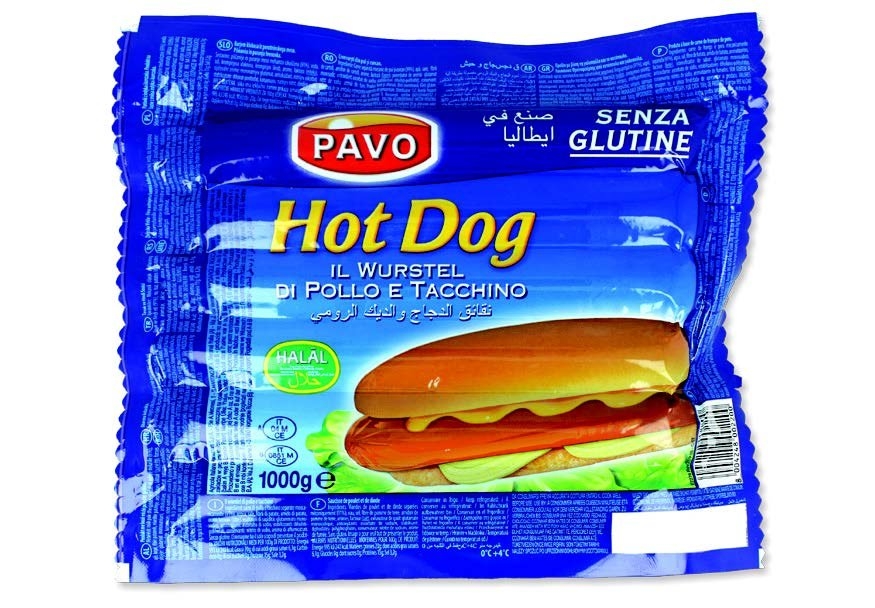 "Hot Dog" Wurstel HALAL  (1 kg/Pack)