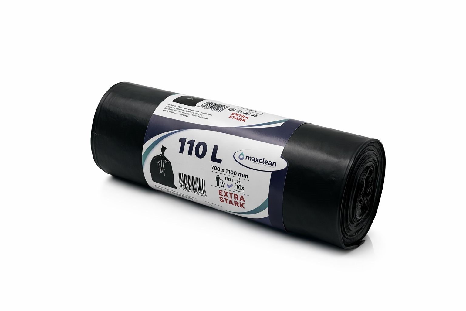 "Maxclean" Müllsack 110 lt Stark (15x10 Rolle/Krt)