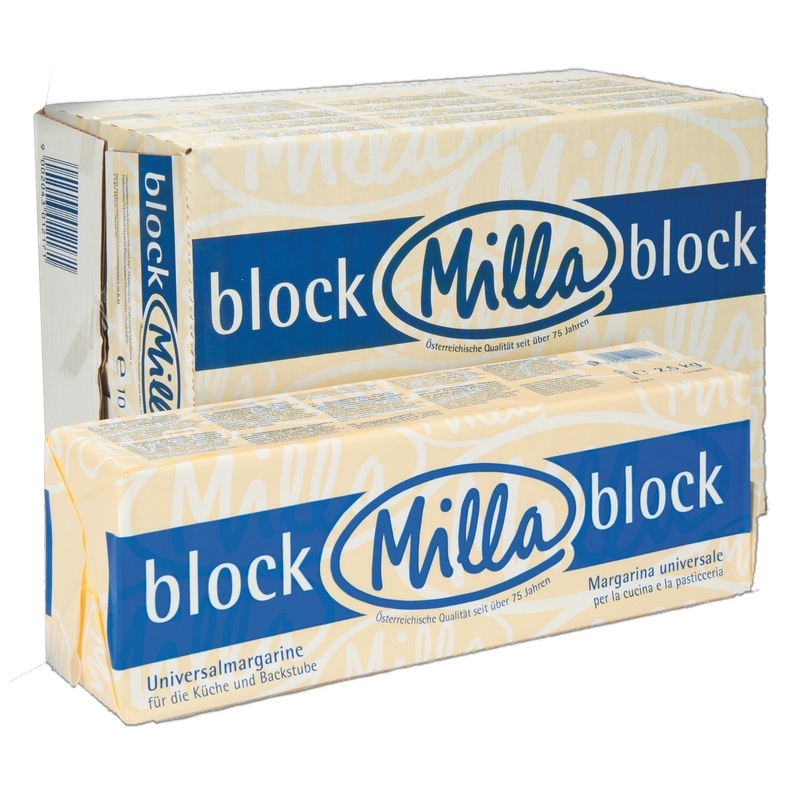 "MILLA" Blockmargarine Universal (1 x 2,5kg)