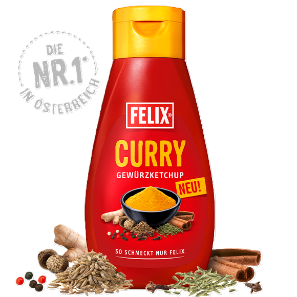 "Felix" Curry Ketchup (1kg/Tube, #8)