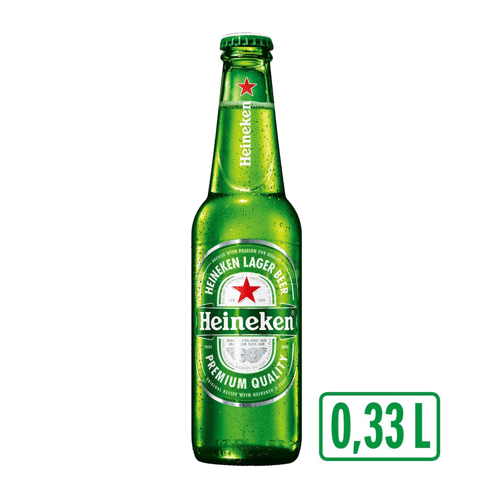 Heineken Bier (0,33lt - 1x24 Flasche - 54/Pal)