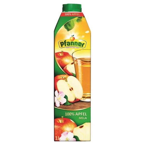 "Pfanner "Apfelsaft %100 (1 Liter/Pack)