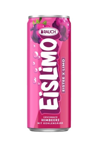 "Rauch" EisLimo Himbeere (0,33lt - 1 x 24 Dose)
