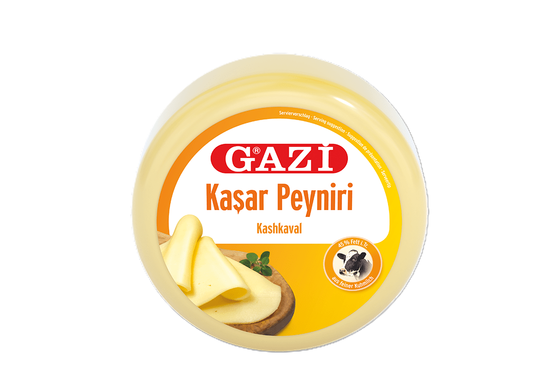 "Gazi" Kashkaval Vakumiert (45%, 250gr/Pack, 14#)