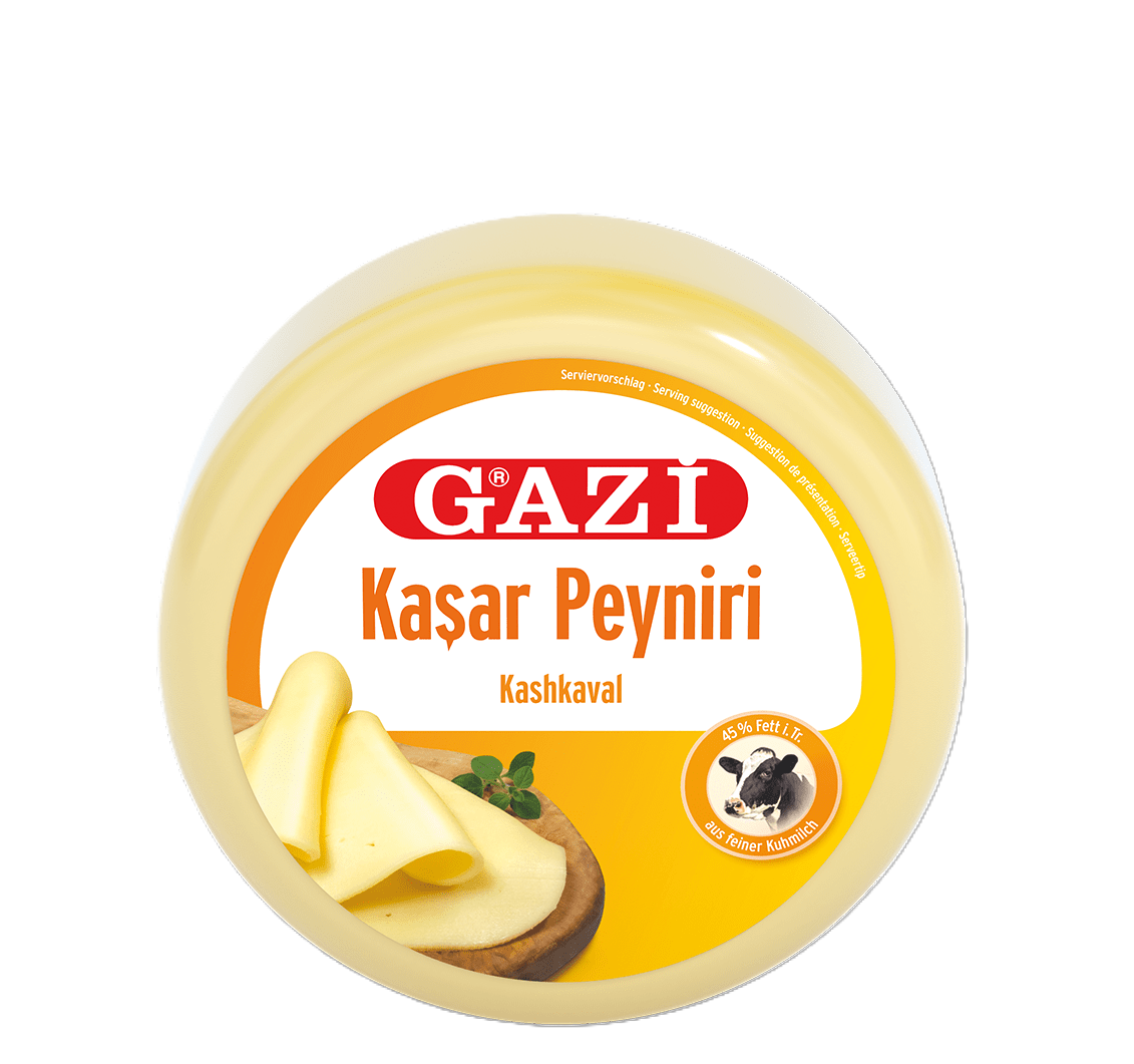 "Gazi"Kashkaval Vakumiert (45 %  400 gr/Pack 12#)