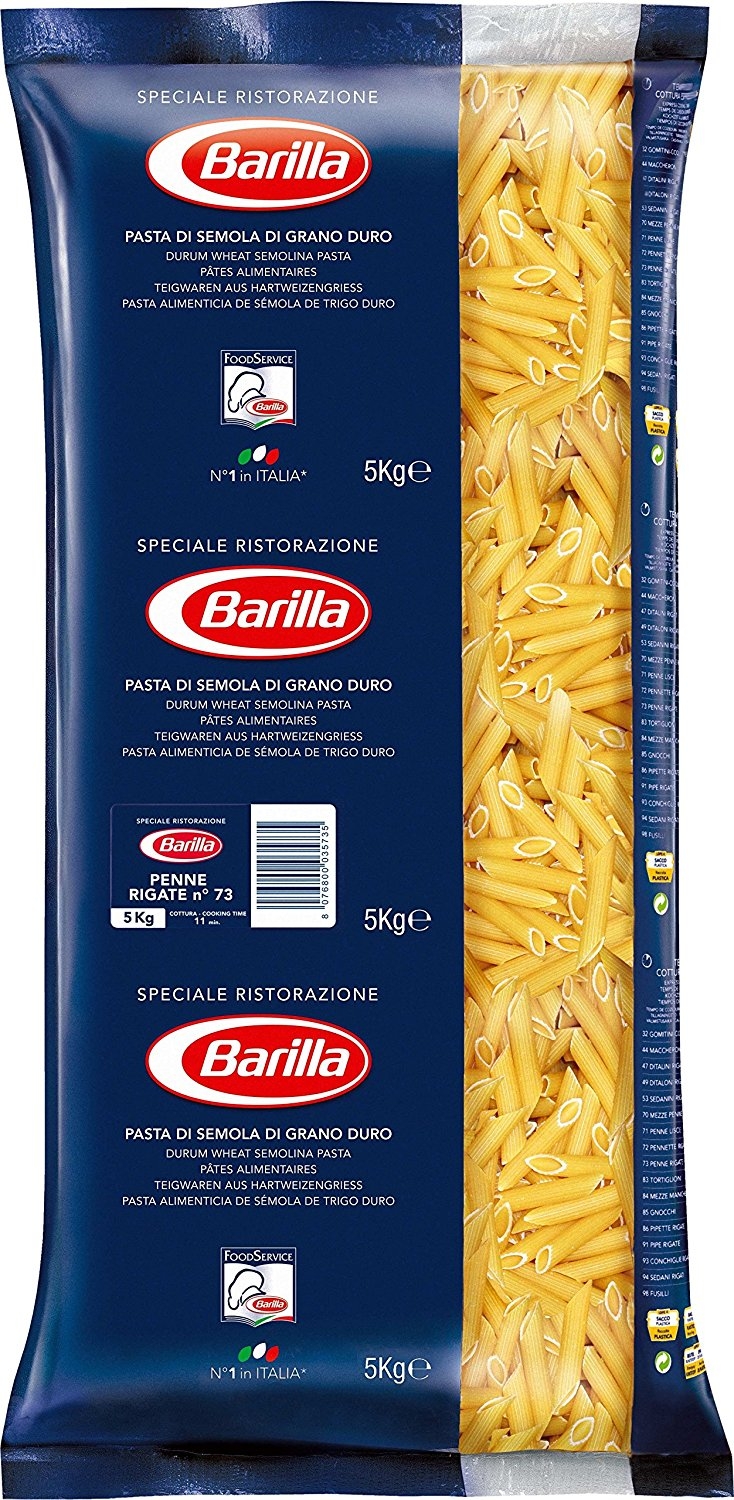 "Barilla" Nr. 73 Penne Rigate (5 kg/Pack, 3/#)