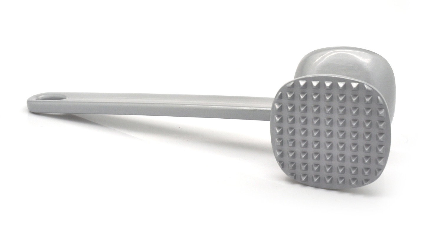 OXO Good Grips Fleischklopfer Aus Druckguss – Zweiseitig, Aluminium, Rutschfester Griff