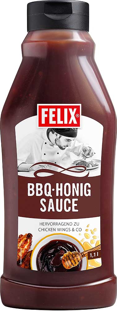 "Felix" BBQ Honig Sauce (1,1 lt/Flasche)