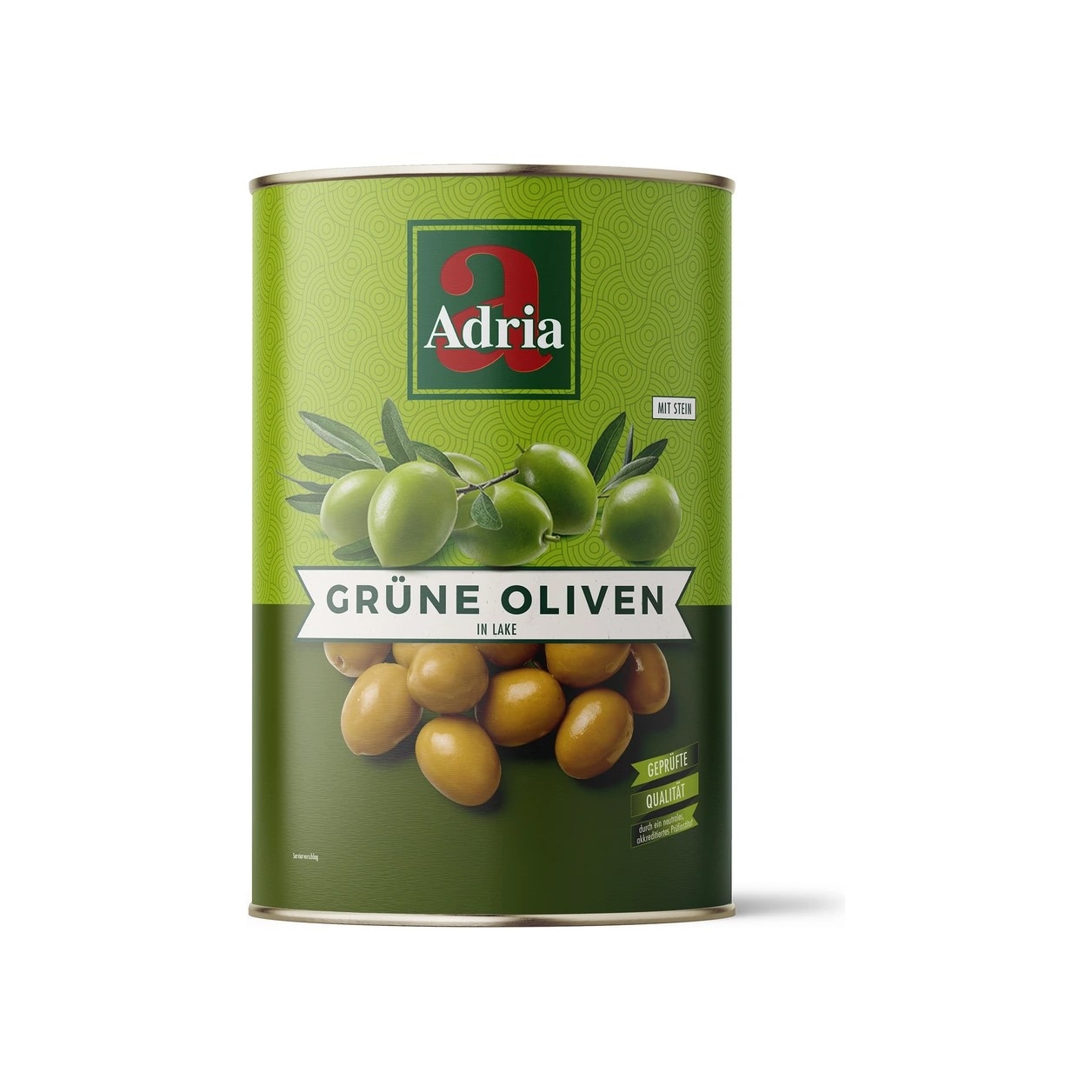 "Adria" Oliven Grün mit Stein (4250gr/Dose)