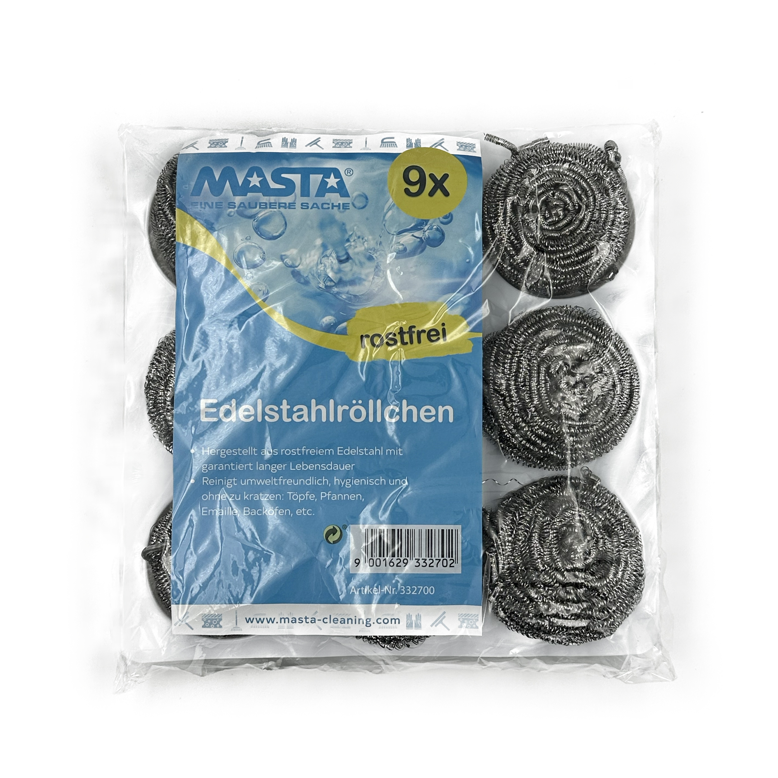 "Masta"Edelstahl Spirale Rostfrei(40gr, 9stk/Pack)