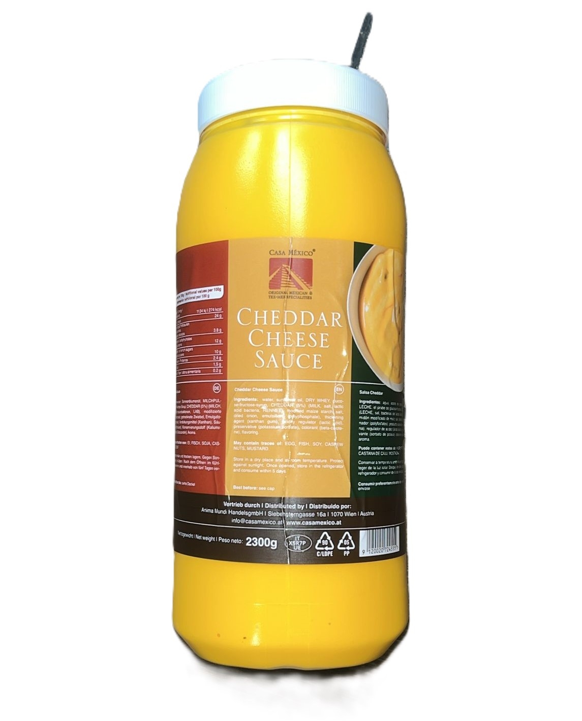 "Casa Mexico" Cheddar Cheese Sauce (2300g/flasche)