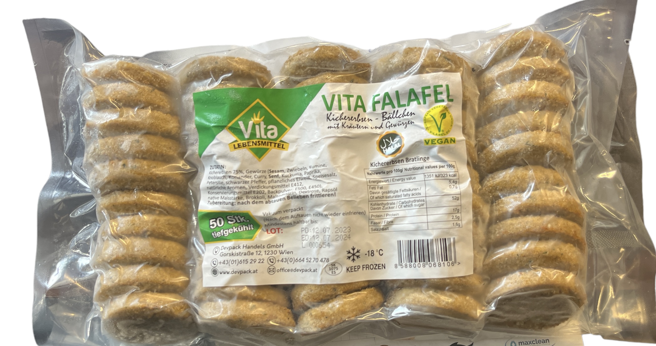 TK - "Vita" Falafel (50 stk/Pack)
