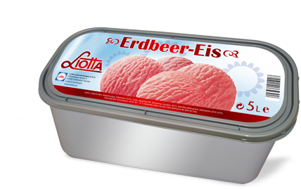 TK - "Liotta" Erdbeer Eis (5 lt/Wanne)