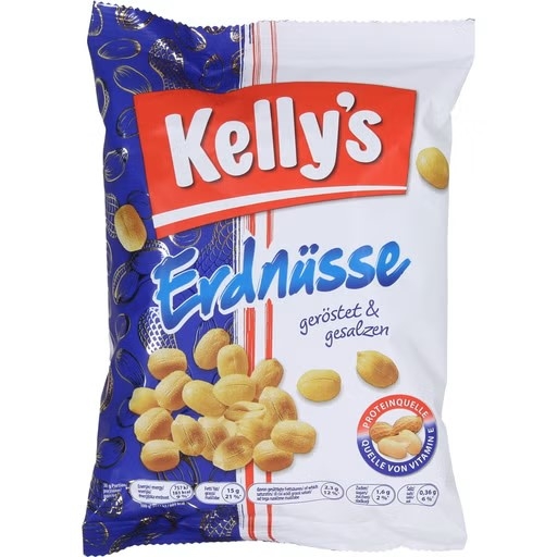 "Kellys" Erdnüsse geröstet gesalzen  (12x500gr)
