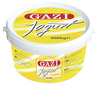 "Gazi" Süzme Jogurt (10% - 3 kg/Kübel)