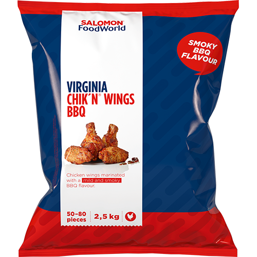 TK - Virginia Chik´n Wings BBQ (2,5kg/sack, #10kg)