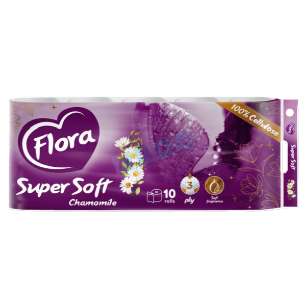 "Flora" WC-Papier mit Duft (10 Rolle/Pack, 12/#)