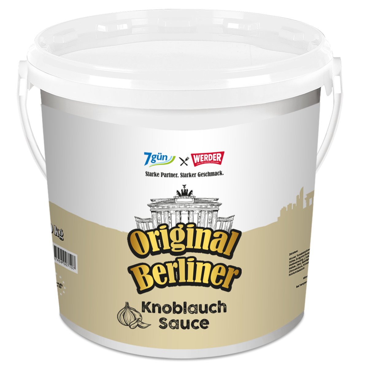 "7 GÜN"Knoblauchsauce  (10 Kg./Kübel)