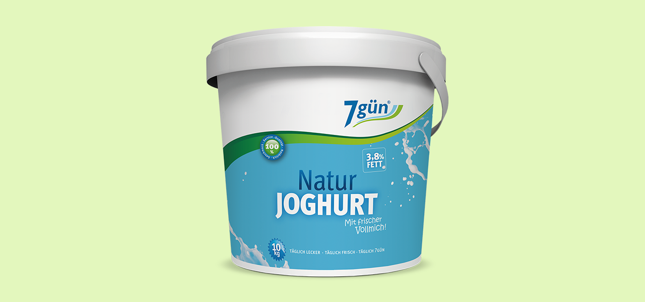 "7GÜN" Joghurt (3,8 % Fett - 10kg/Kübel - 65#)